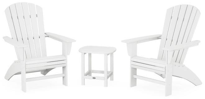 POLYWOOD® Nautical 3-Piece Curveback Adirondack Set - PWS419-1 Adirondack Chair POLYWOOD®