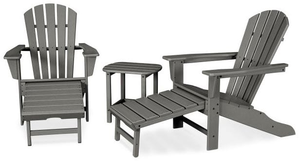 POLYWOOD® Palm Coast Ultimate Adirondack 3-Piece Set - PWS173-1 Adirondack Chair POLYWOOD®