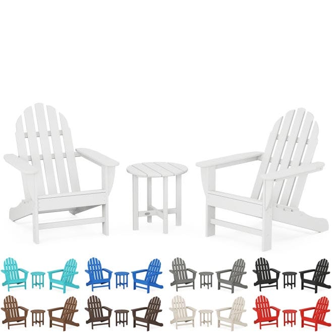 POLYWOOD® Classic Adirondack 3-Piece Set - PWS417-1 Adirondack Chair POLYWOOD®