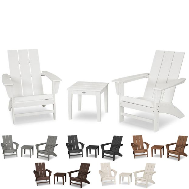 POLYWOOD® Modern Adirondack 3-Piece Set - PWS502-1