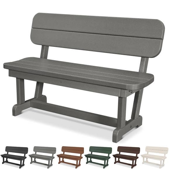 POLYWOOD® Park 48" Bench - PB48 Benches POLYWOOD®