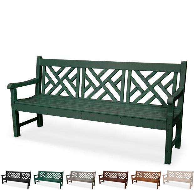 POLYWOOD® Rockford 72&quot; Chippendale Bench - RKCB72