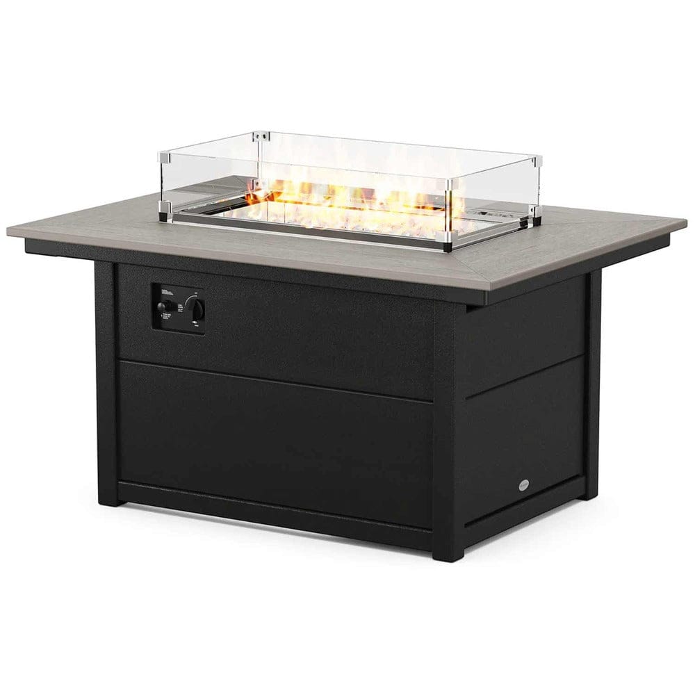 POLYWOOD® Rectangle 34" X 46" Fire Pit Table - Select Accents - CTF3446RECT Fire Table POLYWOOD®