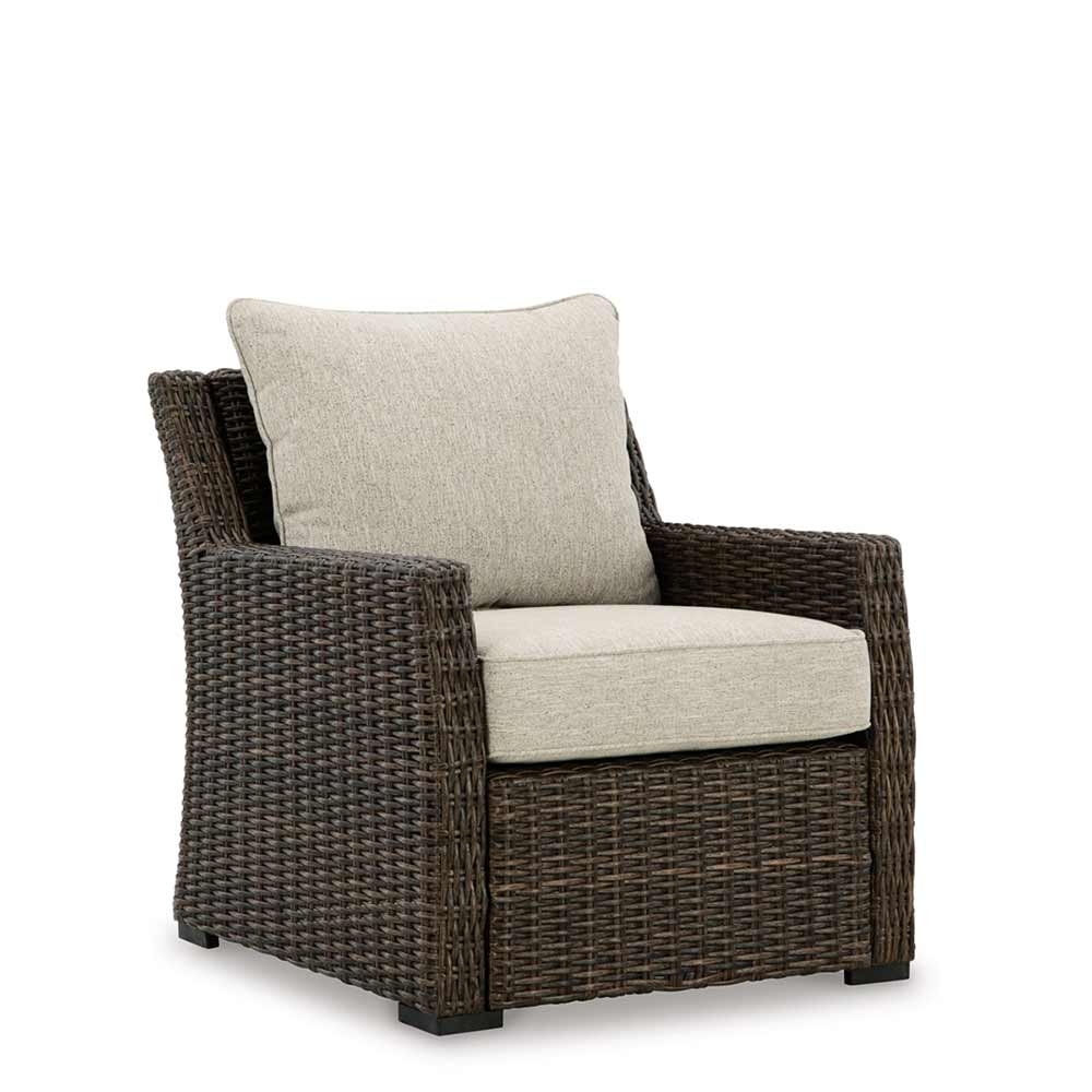 Ashley Furniture - Brook Ranch Outdoor Lounge Chair with Cushion Deep Seating Ashley Furniture