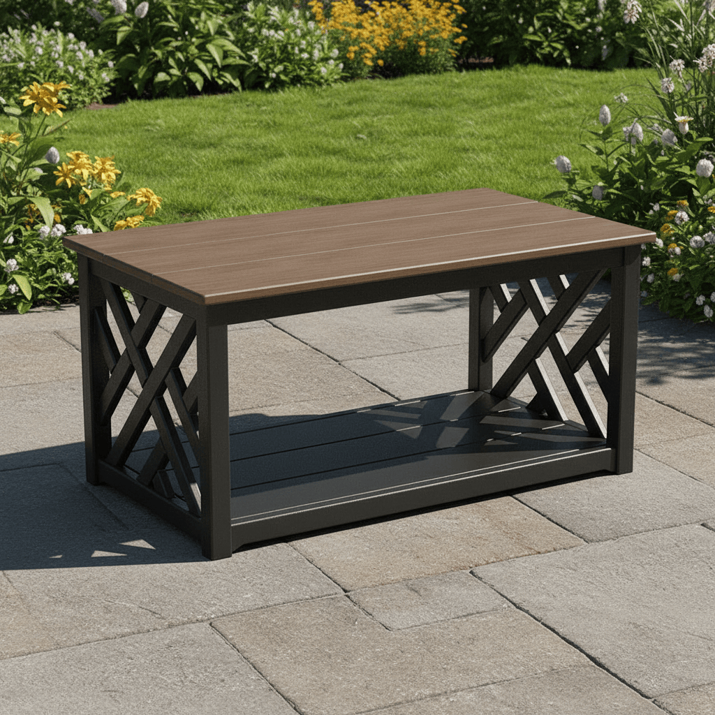 POLYWOOD® Chippendale Coffee Table - Select Accents - CT2P23362 Outdoor Coffee Table POLYWOOD®