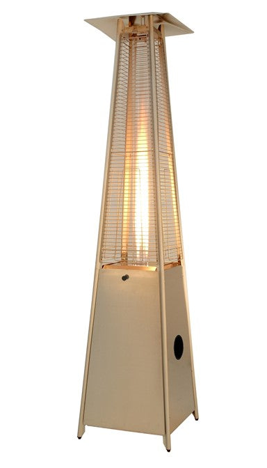 AZ Patio Heaters - Tall Quartz Glass Tube Heater - Stainless Steel - HLDS01-GTSS