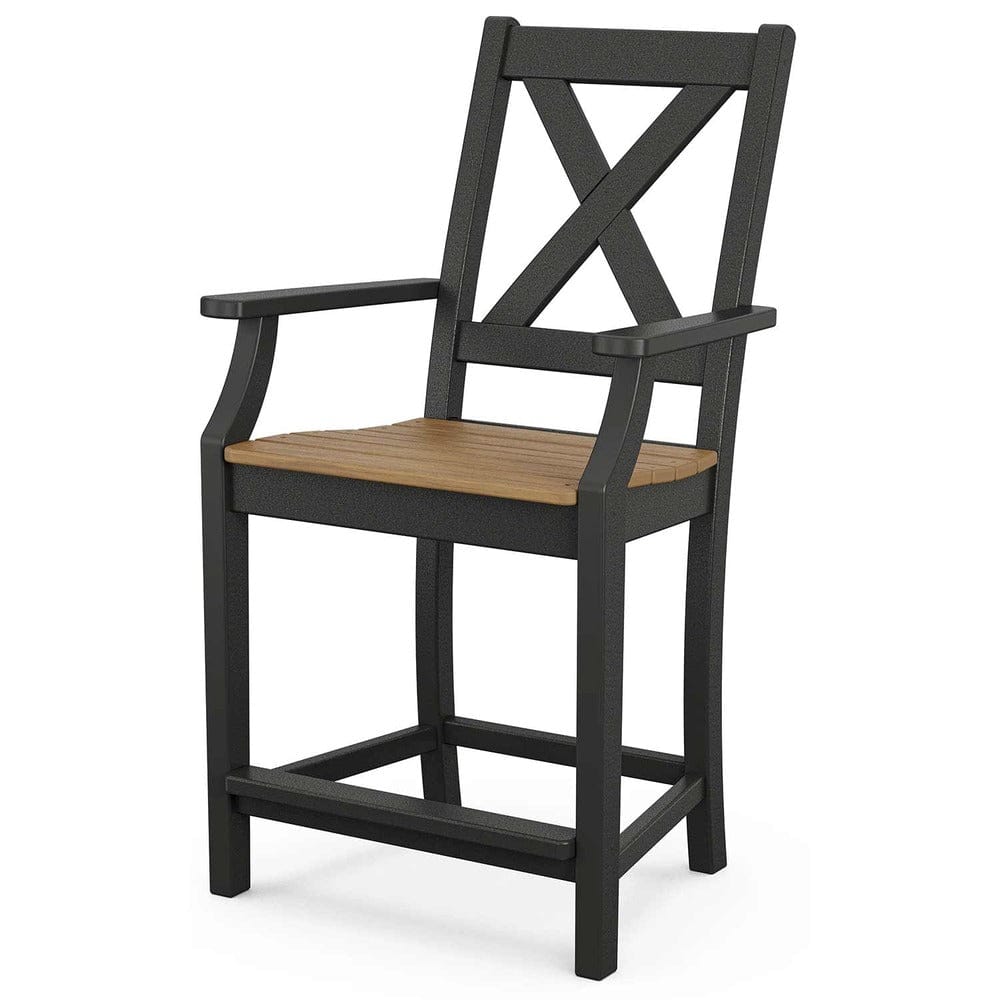 POLYWOOD® Braxton Counter Arm Chair - Select Accents - TGD281 Chair POLYWOOD®