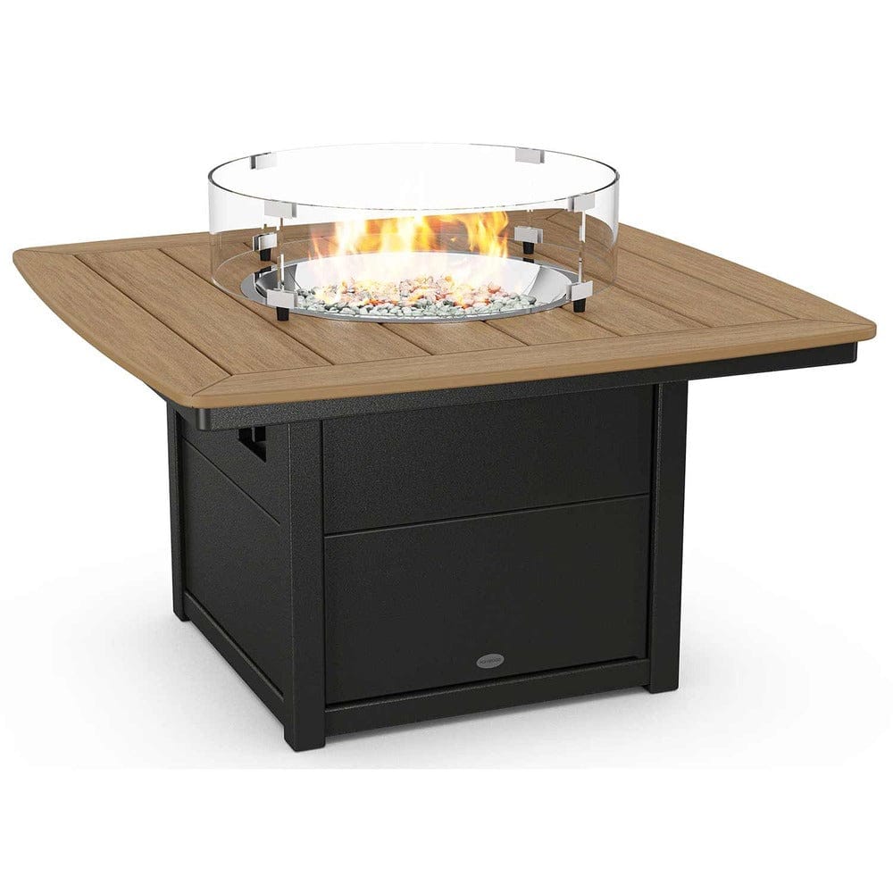 POLYWOOD® Nautical 42" Fire Pit Table - Select Accents - CTF42N