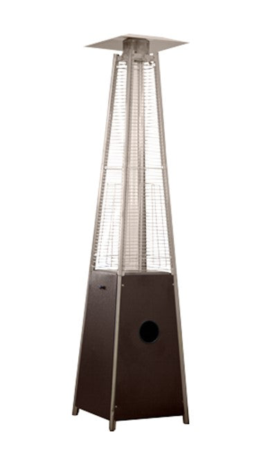 AZ Patio Heaters - Tall Quartz Glass Tube Heater- Hammered Bronze Finish - HLDS01-GTHG