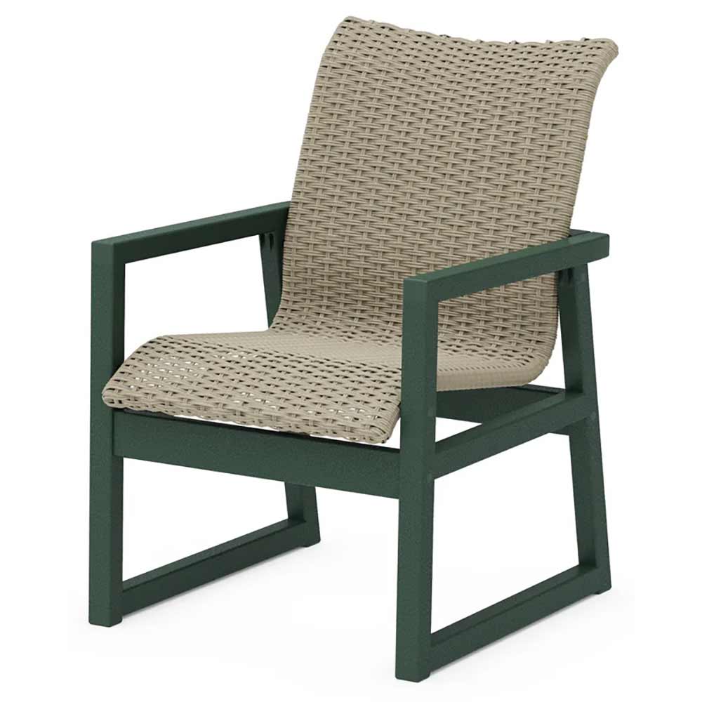 POLYWOOD® EDGE Woven Dining Arm Chair - EMD240