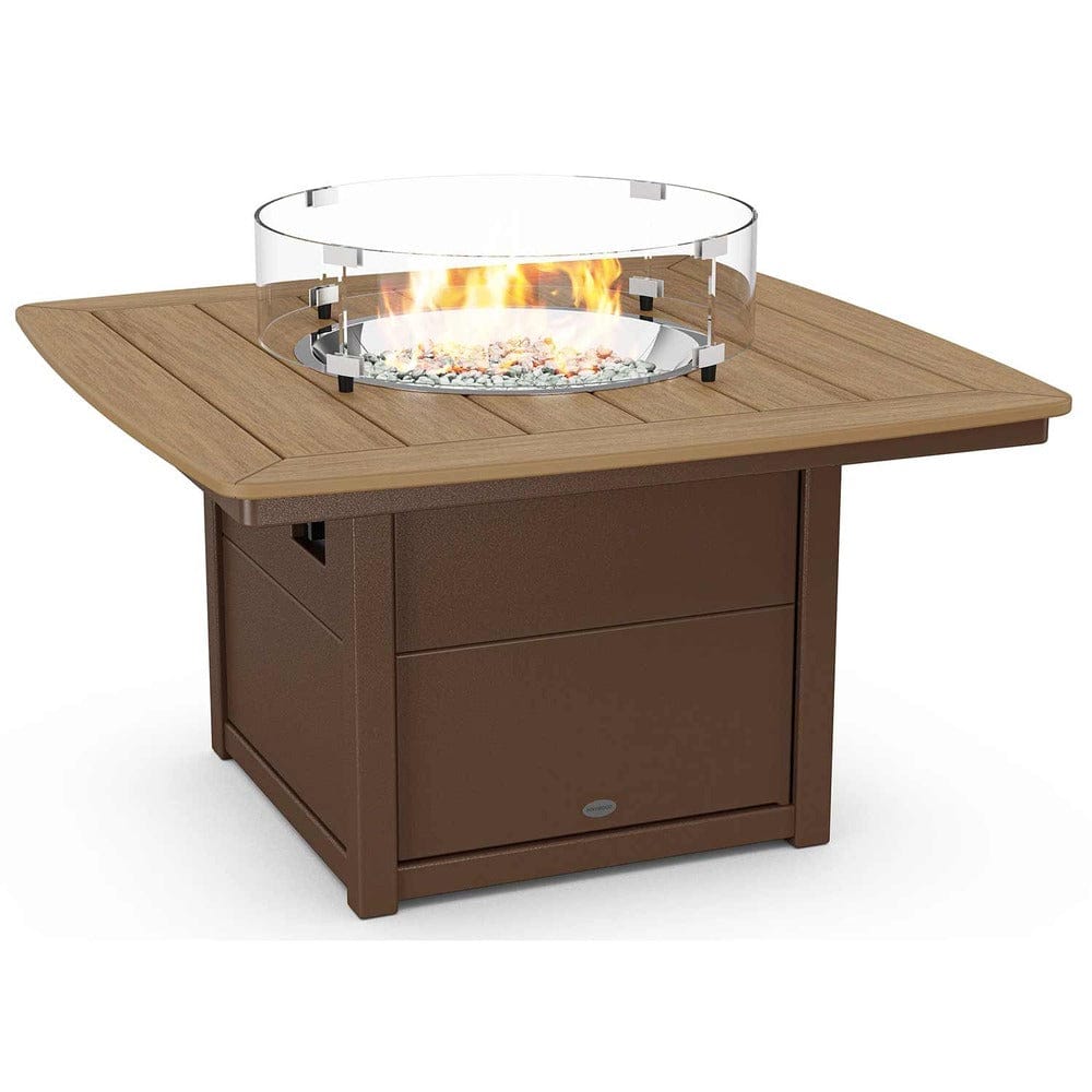 POLYWOOD® Nautical 42" Fire Pit Table - Select Accents - CTF42N