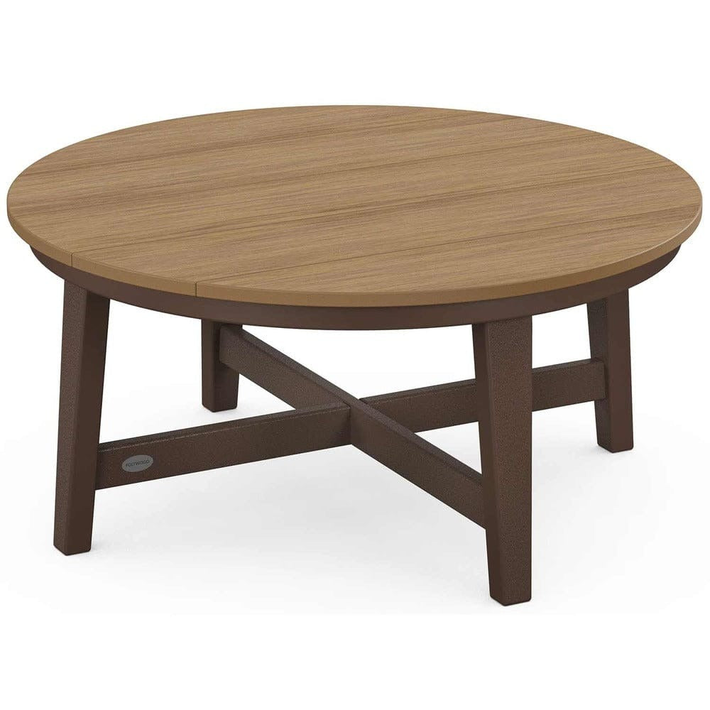 POLYWOOD® Newport 36" Round Coffee Table - Select Accents - CTR36 Coffee Table POLYWOOD®