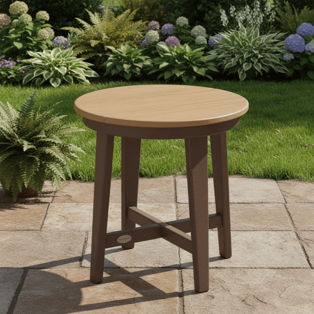 OLYWOOD® Newport 19" Round End Table - Select Accents - CTR19 End Table POLYWOOD®