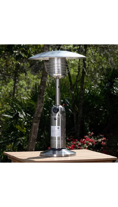AZ Patio Heaters - Outdoor Tabletop Patio Heater - Stainless Steel Finish - HLDS032-B