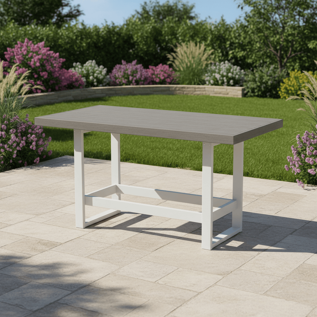 POLYWOOD® EDGE 40" x 78" Bar Table - Select Accents - EMBT4078 Dining Table POLYWOOD®