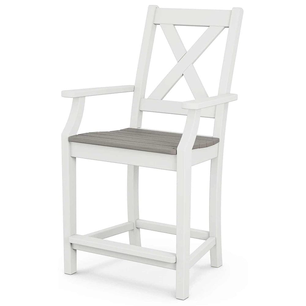 POLYWOOD® Braxton Counter Arm Chair - Select Accents - TGD281 Chair POLYWOOD®