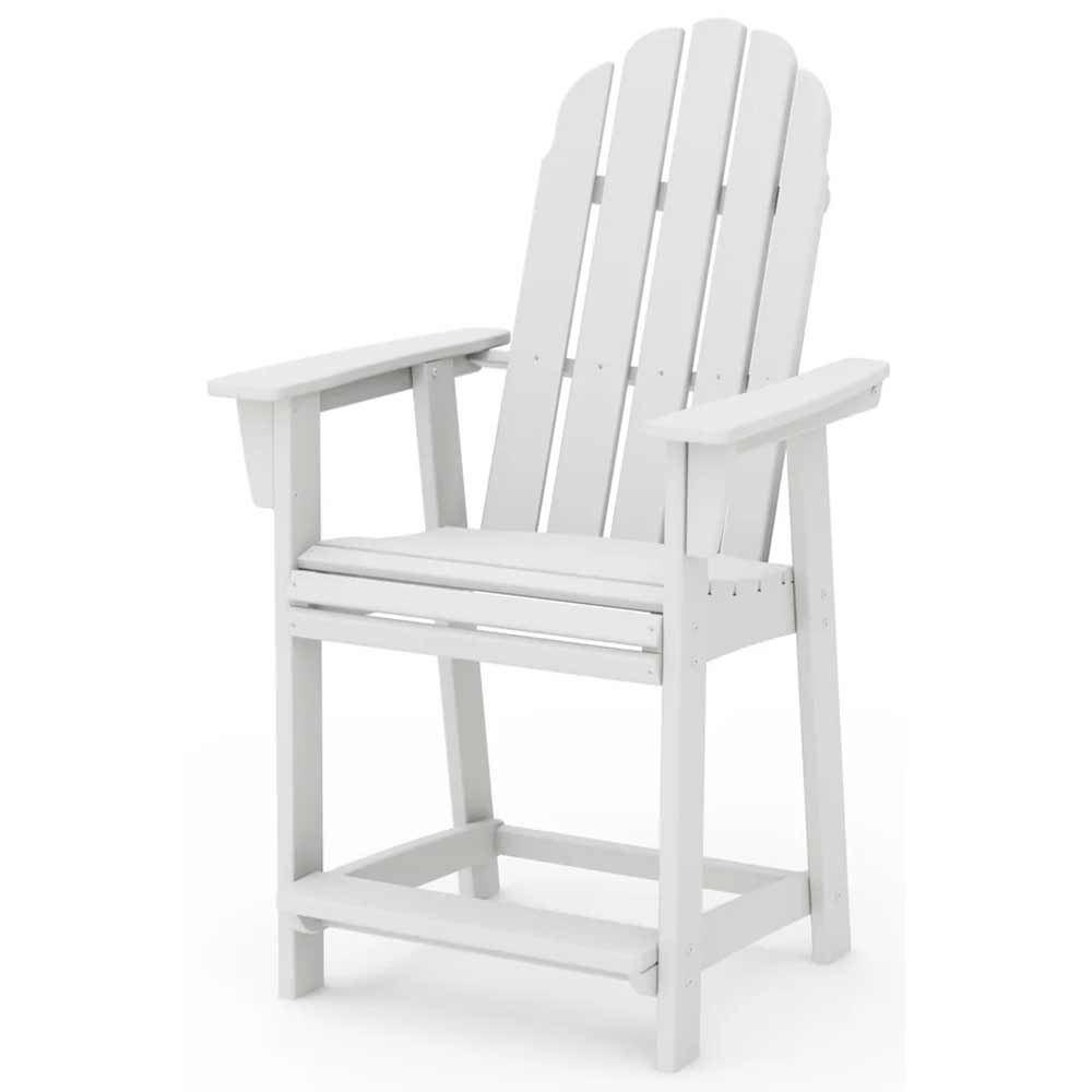 POLYWOOD® Vineyard Curveback Adirondack Counter Chair - ADD601