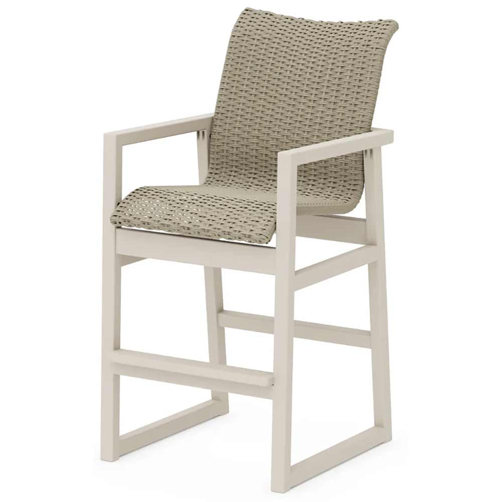 POLYWOOD® EDGE Woven Bar Arm Chair - EMD242