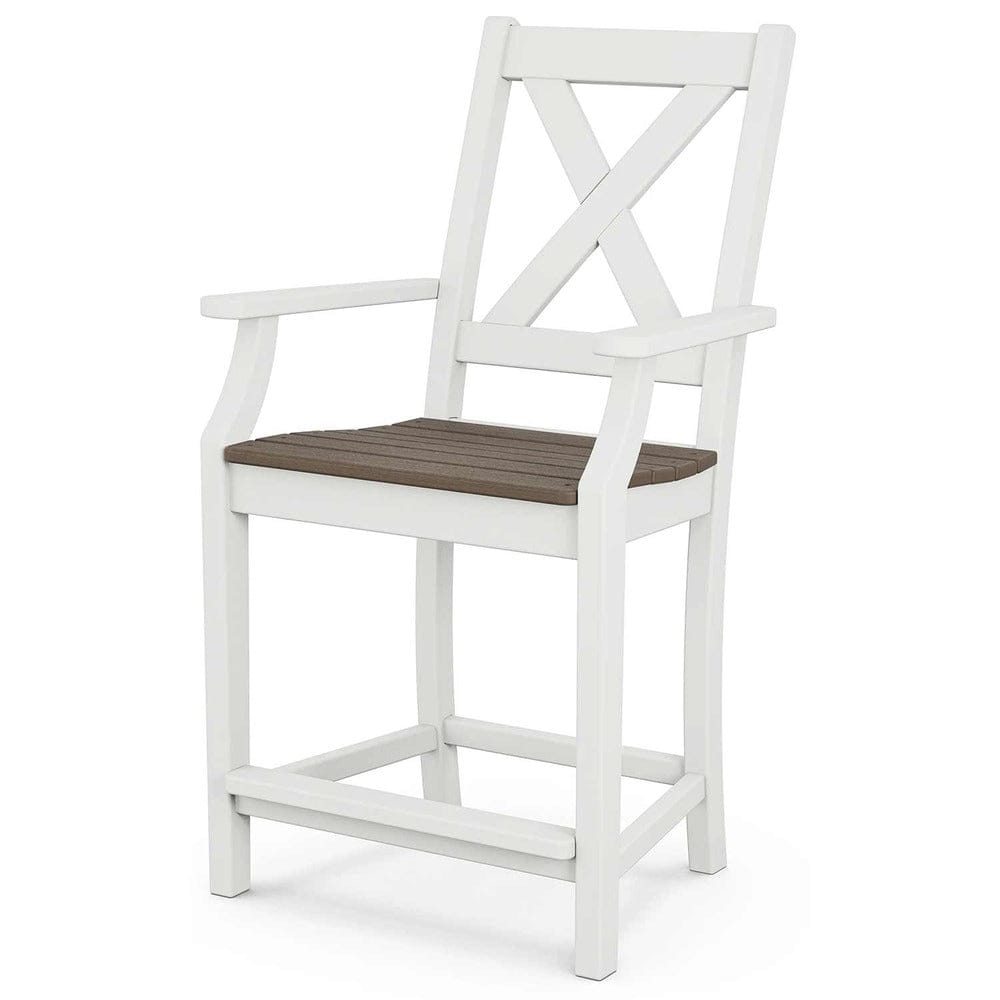 POLYWOOD® Braxton Counter Arm Chair - Select Accents - TGD281 Chair POLYWOOD®