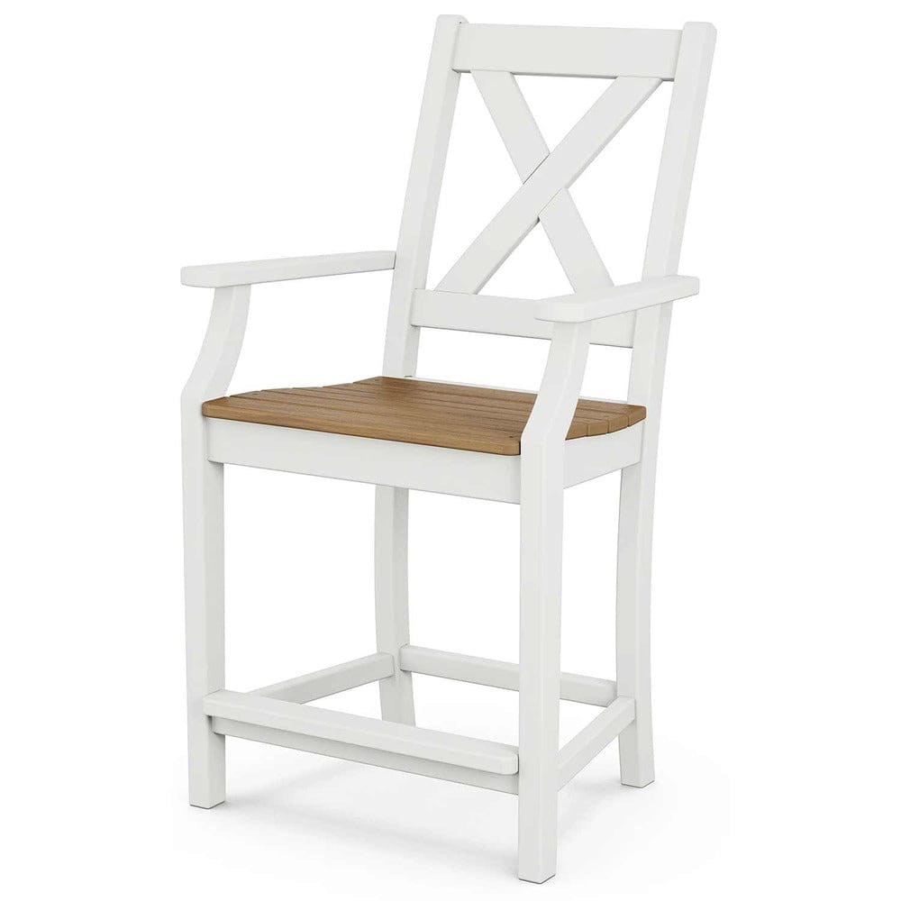 POLYWOOD® Braxton Counter Arm Chair - Select Accents - TGD281 Chair POLYWOOD®