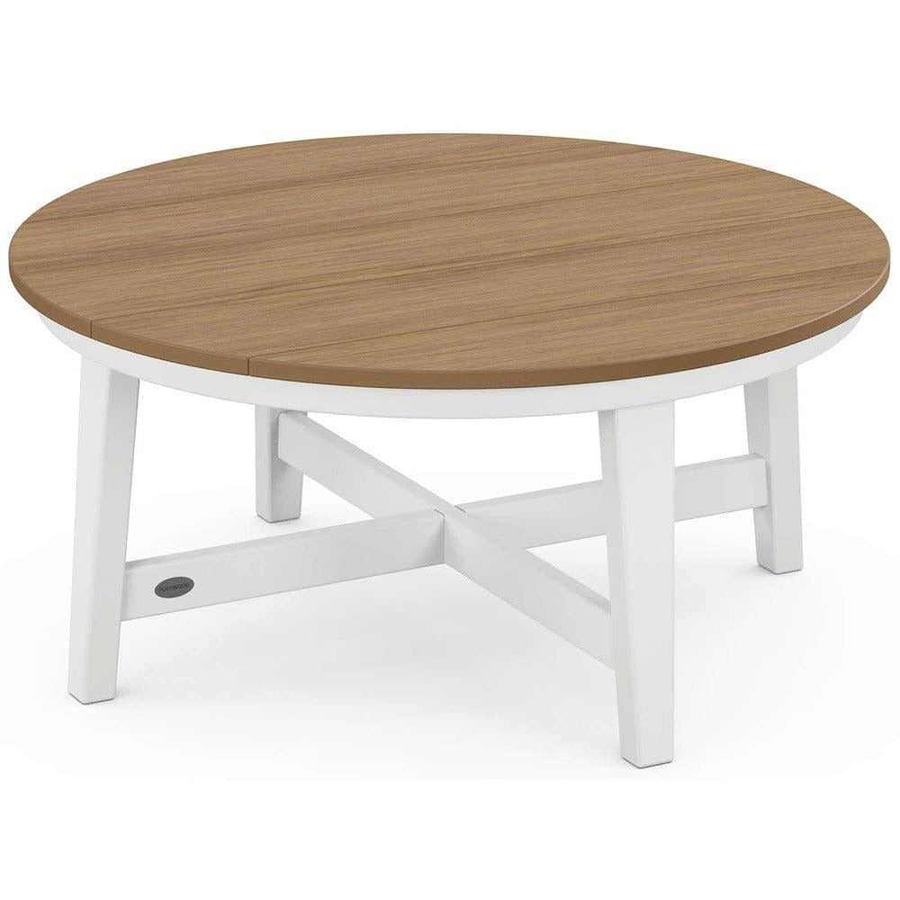 POLYWOOD® Newport 36" Round Coffee Table - Select Accents - CTR36 Coffee Table POLYWOOD®
