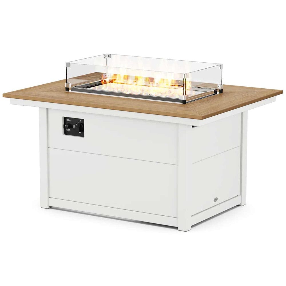 POLYWOOD® Rectangle 34" X 46" Fire Pit Table - Select Accents - CTF3446RECT Fire Table POLYWOOD®