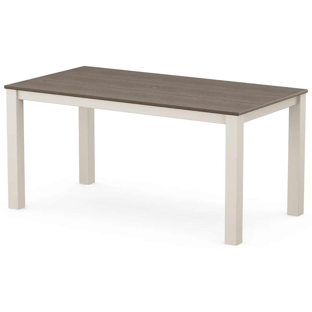 POLYWOOD® Studio Parsons 34" X 64" Dining Table - Select Accents - DT3464-T14