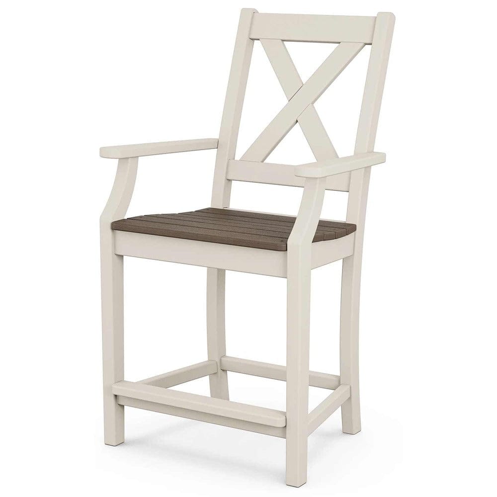 POLYWOOD® Braxton Counter Arm Chair - Select Accents - TGD281 Chair POLYWOOD®