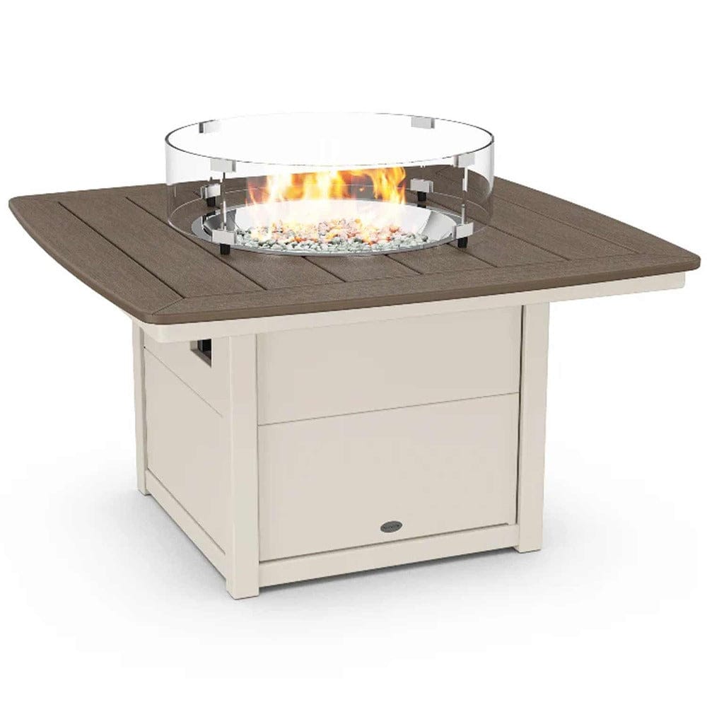 POLYWOOD® Nautical 42" Fire Pit Table - Select Accents - CTF42N