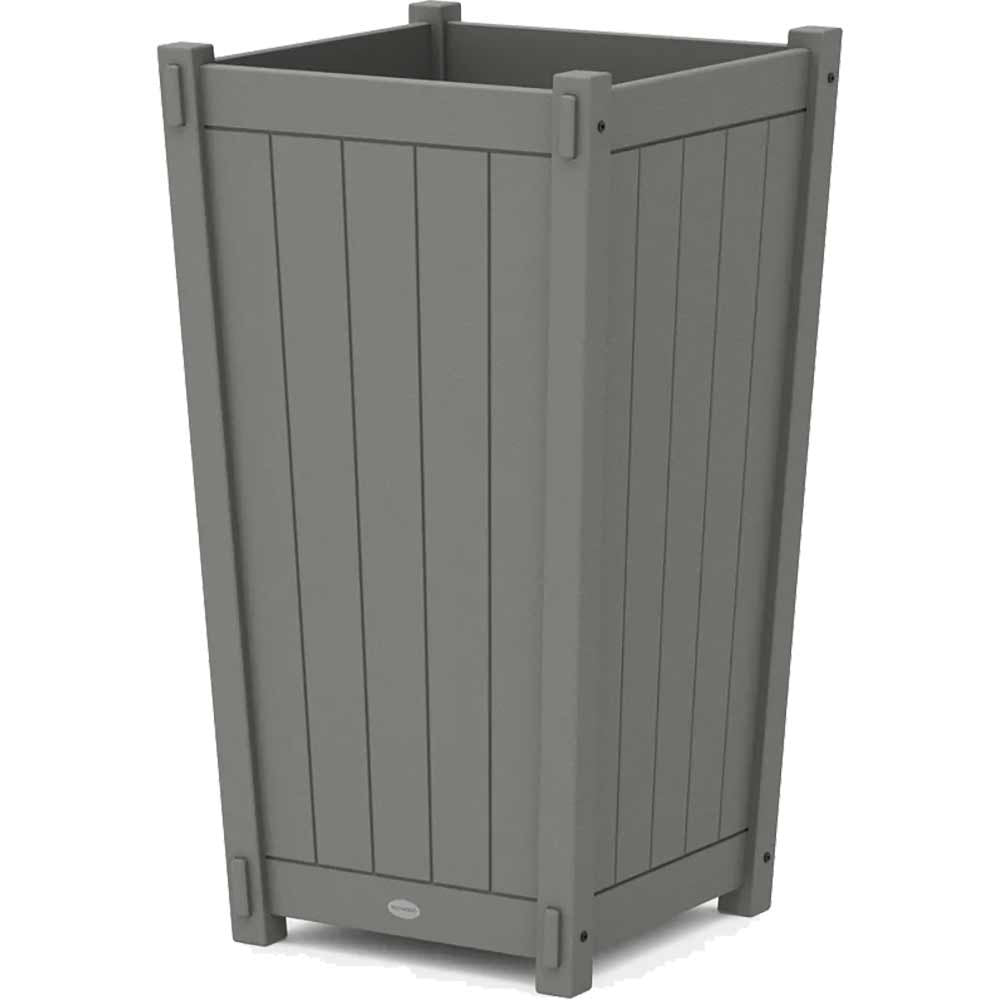 POLYWOOD® Vineyard Large Tapered Square Tall Planter Box - 6318A Planter POLYWOOD®