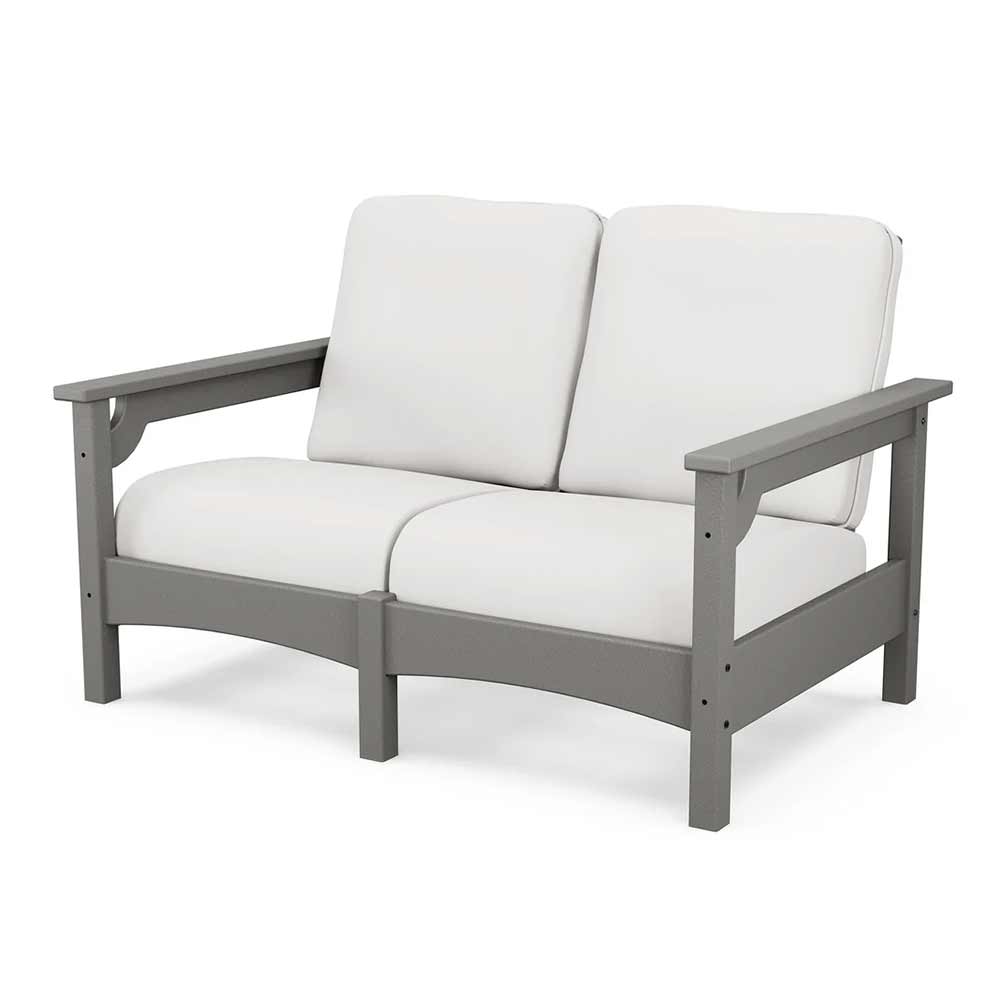 POLYWOOD® - Club Loveseat - PWCLC47GY Outdoor Furniture POLYWOOD®
