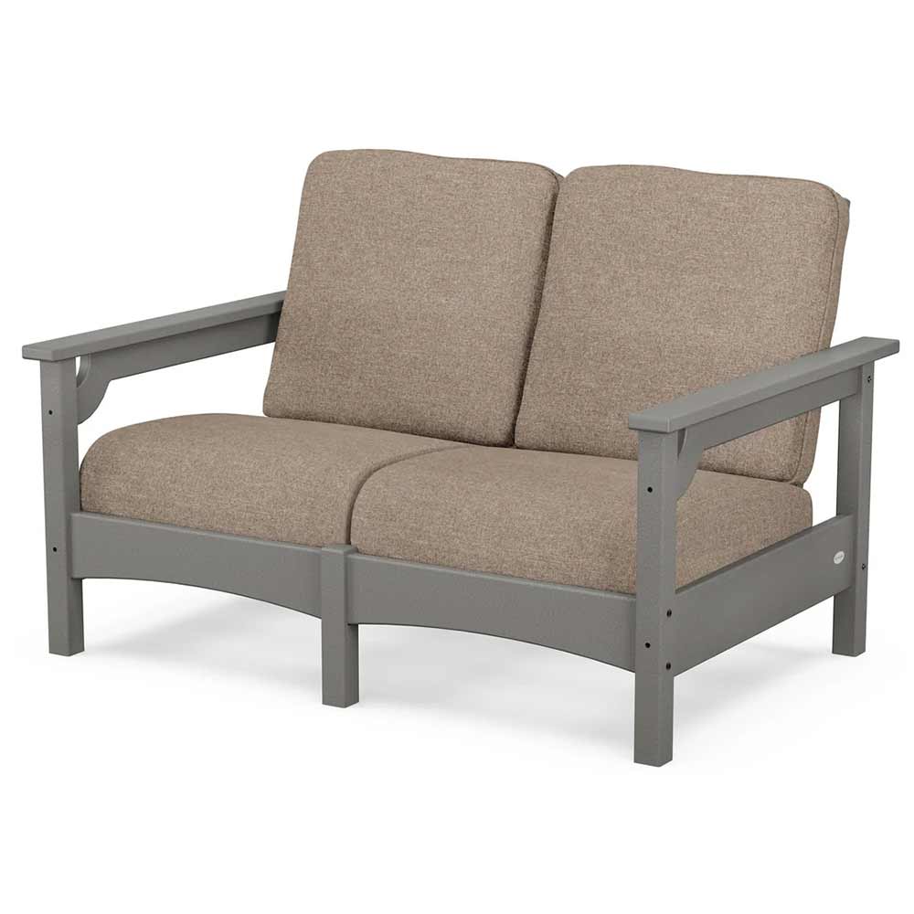 POLYWOOD® - Club Loveseat - PWCLC47GY Outdoor Furniture POLYWOOD®
