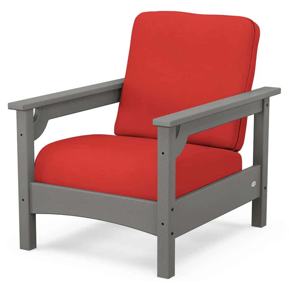 POLYWOOD® - Club Chair - PWCLC23GY Outdoor Furniture POLYWOOD®