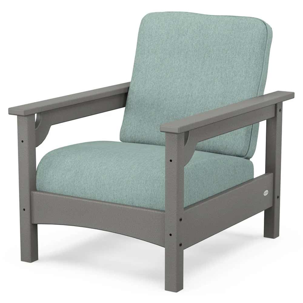 POLYWOOD® - Club Chair - PWCLC23GY Outdoor Furniture POLYWOOD®