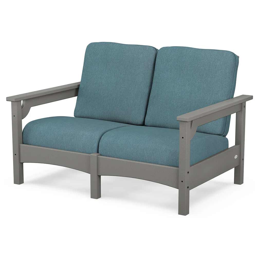 POLYWOOD® - Club Loveseat - PWCLC47GY Outdoor Furniture POLYWOOD®