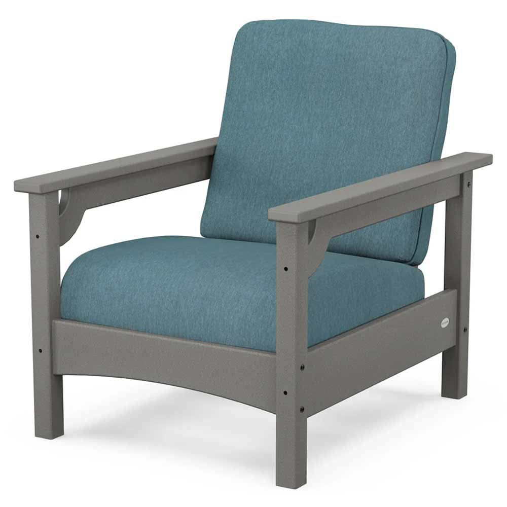 POLYWOOD® - Club Chair - PWCLC23GY Outdoor Furniture POLYWOOD®