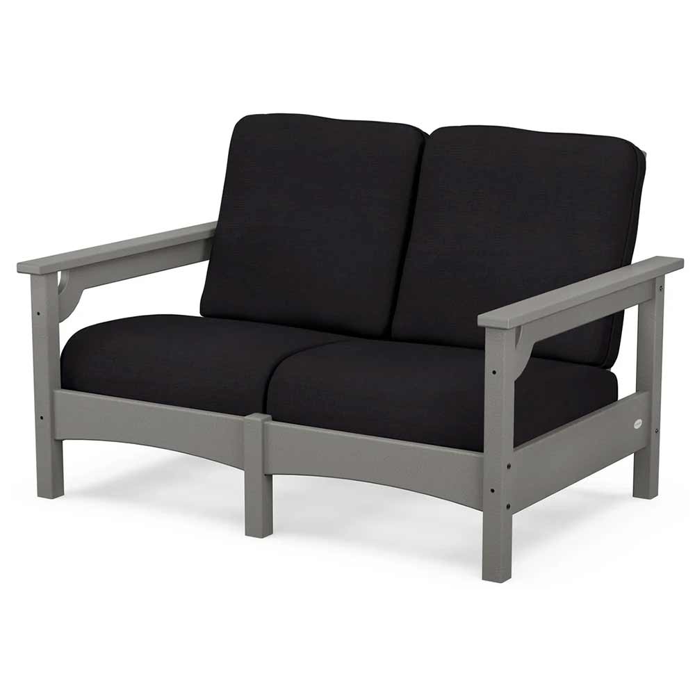 POLYWOOD® - Club Loveseat - PWCLC47GY Outdoor Furniture POLYWOOD®