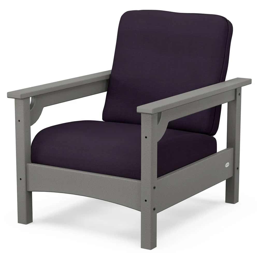 POLYWOOD® - Club Chair - PWCLC23GY Outdoor Furniture POLYWOOD®