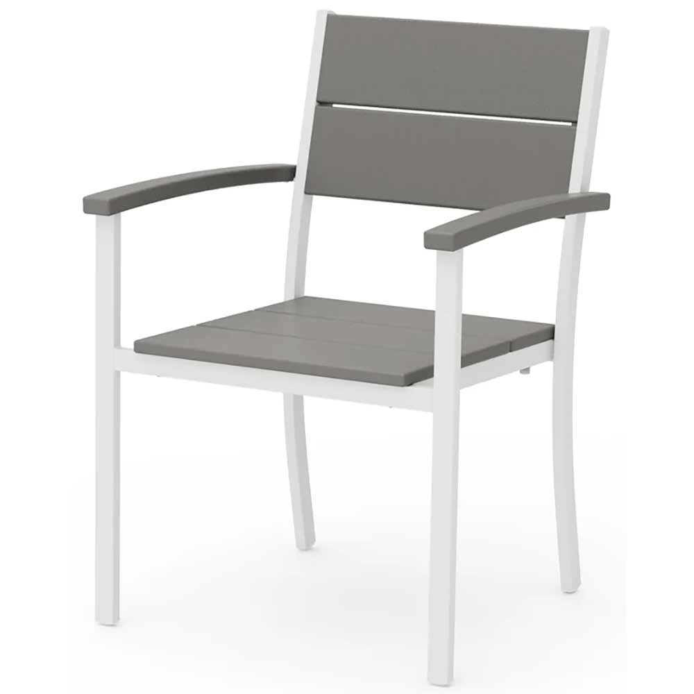POLYWOOD® - Main Street Stacking Dining Arm Chair - AL210 Outdoor Furniture POLYWOOD®