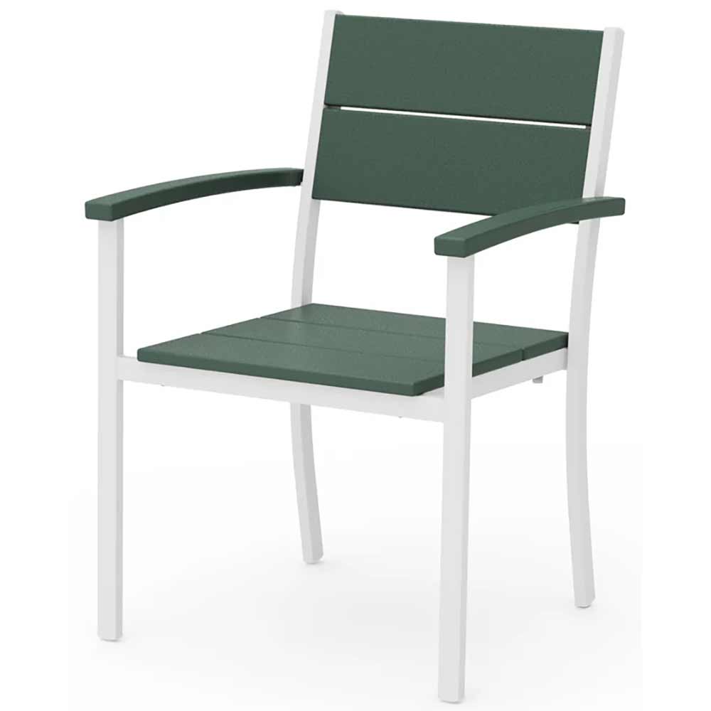 POLYWOOD® - Main Street Stacking Dining Arm Chair - AL210 Outdoor Furniture POLYWOOD®