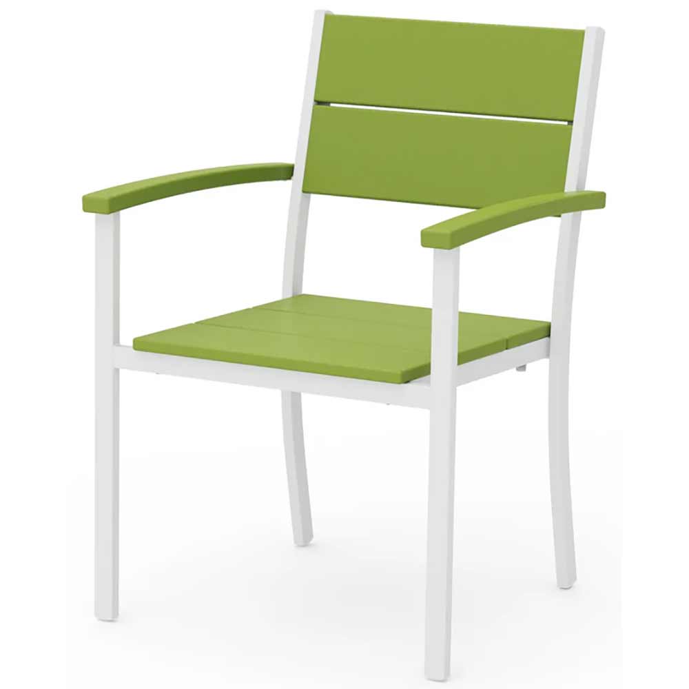 POLYWOOD® - Main Street Stacking Dining Arm Chair - AL210 Outdoor Furniture POLYWOOD®