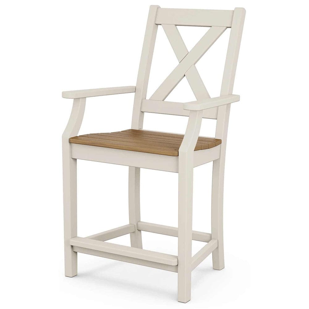 POLYWOOD® Braxton Counter Arm Chair - Select Accents - TGD281 Chair POLYWOOD®