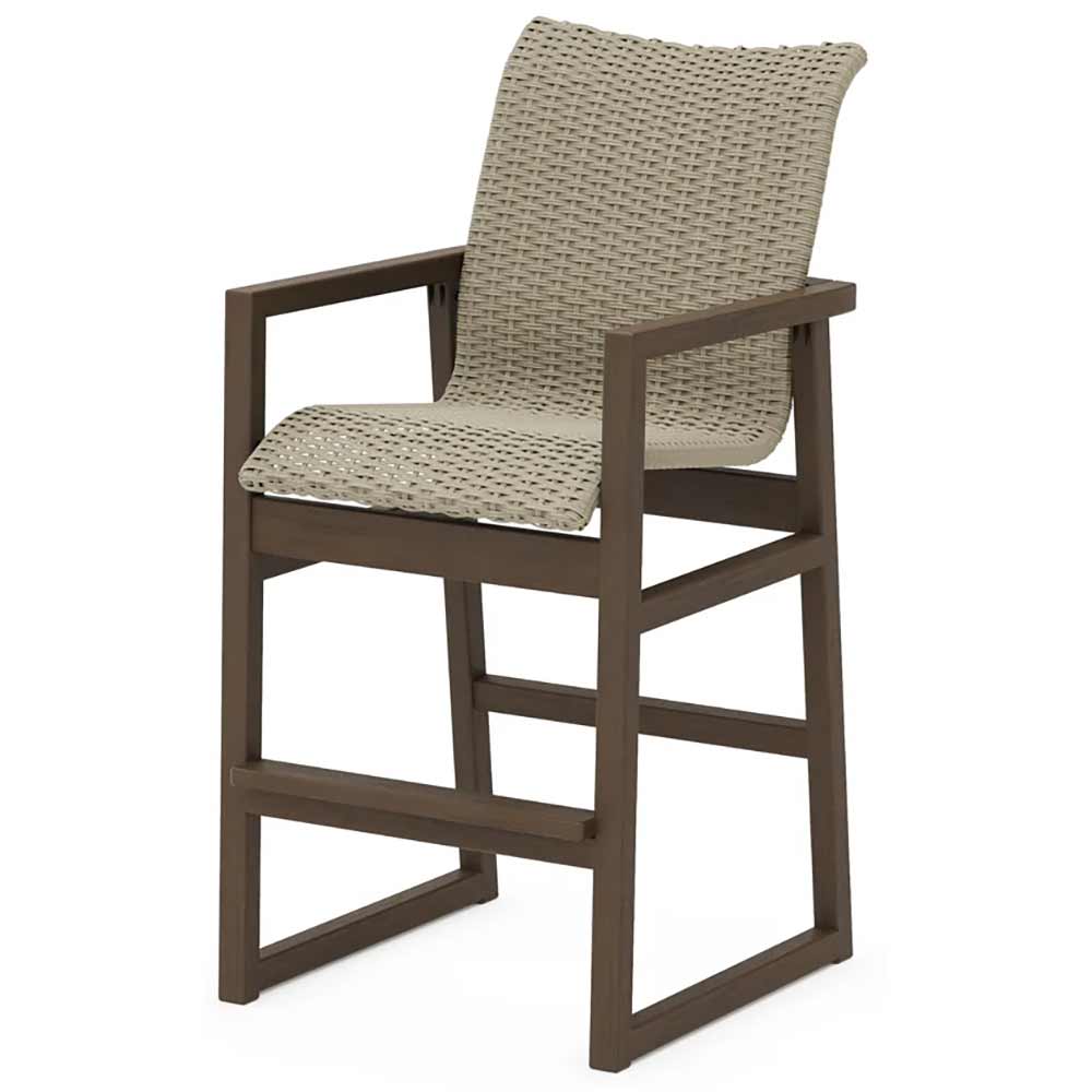 POLYWOOD® EDGE Woven Bar Arm Chair - EMD242