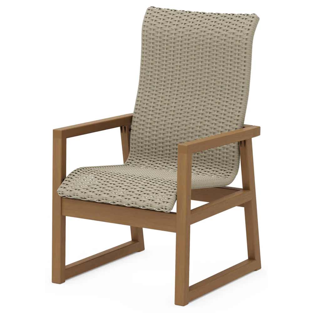 POLYWOOD® EDGE Woven High-Back Dining Arm Chair - EMD250