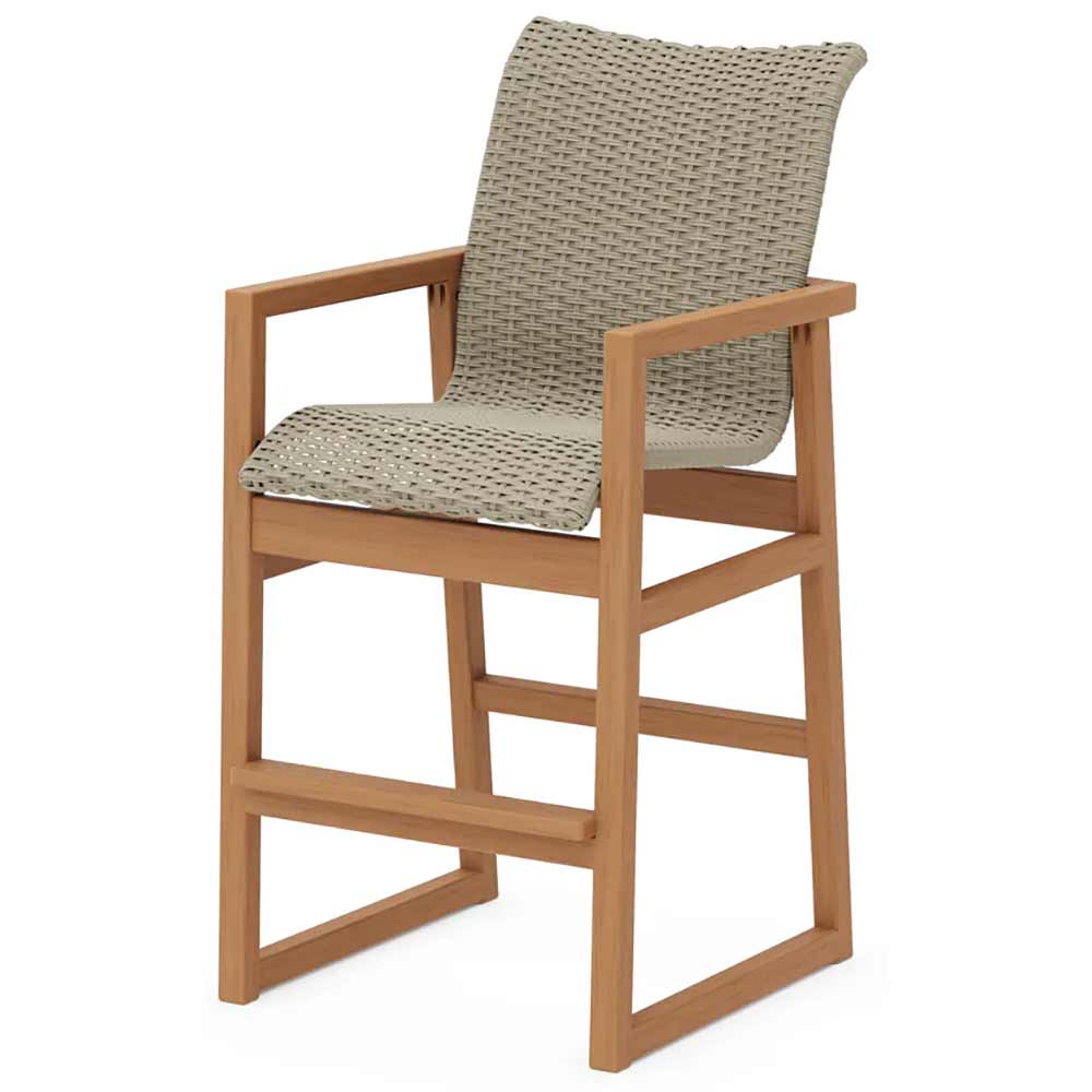 POLYWOOD® EDGE Woven Bar Arm Chair - EMD242