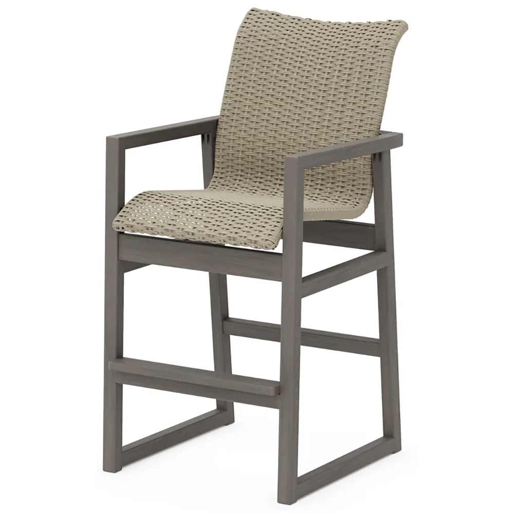 POLYWOOD® EDGE Woven Bar Arm Chair - EMD242