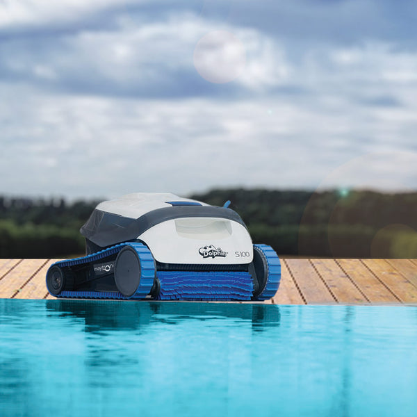 Maytronics - Dolphin S100 Robotic Pool Cleaner - Pelican Shops in ...