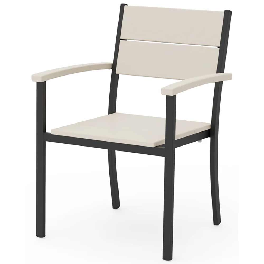 POLYWOOD® - Main Street Stacking Dining Arm Chair - AL210 Outdoor Furniture POLYWOOD®