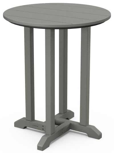 POLYWOOD® 24" Round Farmhouse Bistro Table - RT124 Table POLYWOOD®