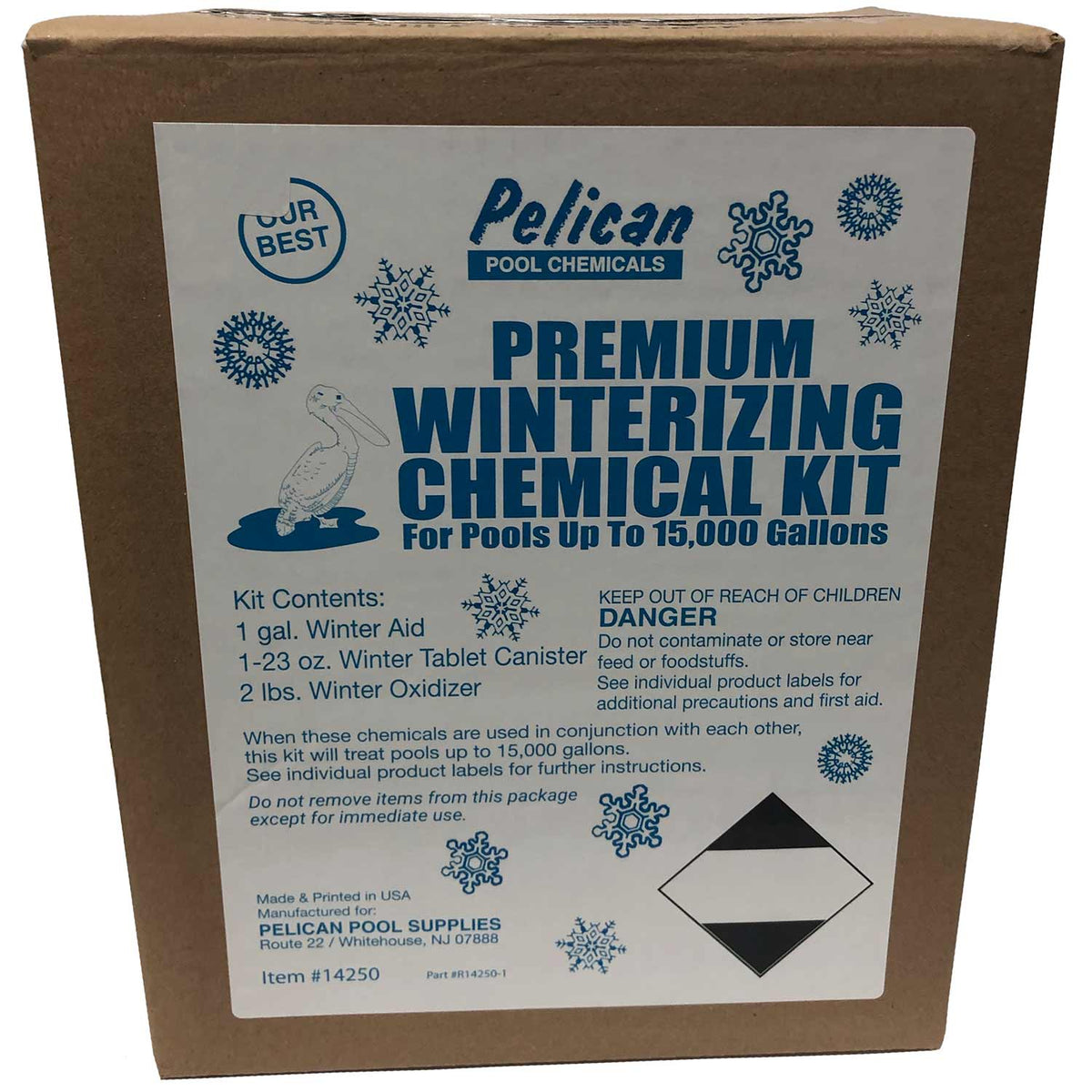 Pelican Premium Pool Winterization Chemical Kits - Up To 15,000 Gallons